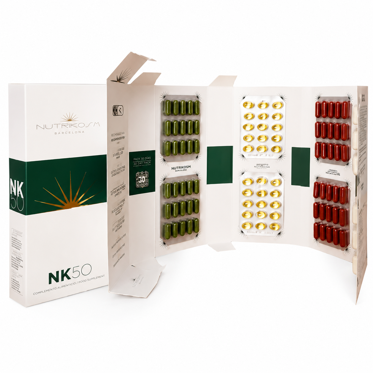 NK50 · Nutricosmético Antiedad y Antioxidante - Vitaminas, Minerales, Omegas y Probióticos | NutriKosm